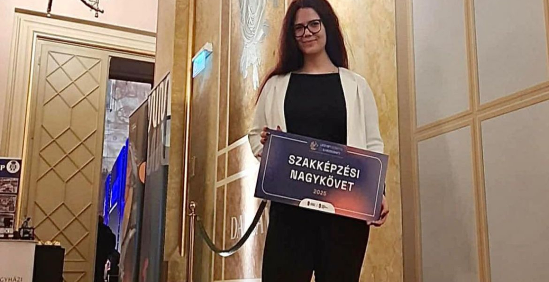 Morber Anna, kereskedő és webáruházi technikus diákunk - SZAKKÉPZÉSI NAGYKÖVETI cím