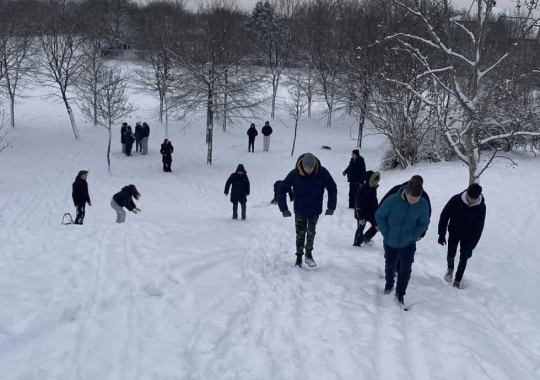 2026-os év első, havas testnevelés órái