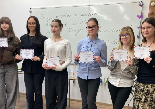 Centrumos versenyen elért eredményeink - angol nyelv