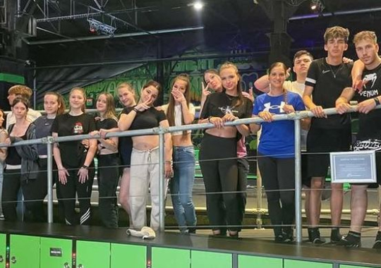 Rendhagyó testnevelésórán a 10.D