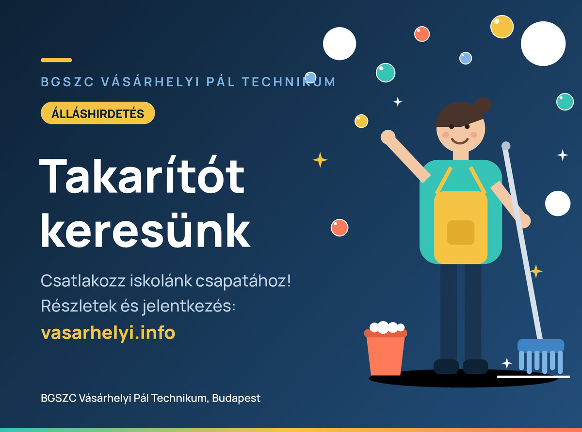 Technikai dolgozó - takarító